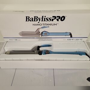 BaBylissPRO Nano Titanium 1 1/2" Blue Curling Iron, New Open Box
